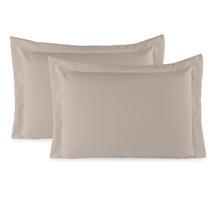 Kit 02 Fronhas Aba Americana Tecido Percal 400 Fios Antiácaro, Anti-pilling com Toque Macio