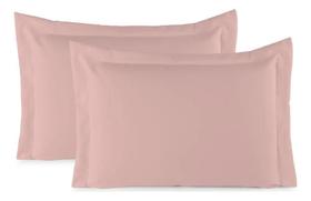 Kit 02 Fronhas Avulsa Travesseiro Percal 400 Fios Aba Ho Ros