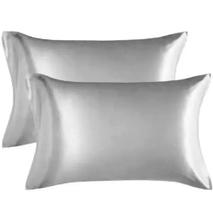 Kit 02 Fronhas De Cetim (01 Par) Anti Frizz Macio 50cm x 70cm Com Zíper