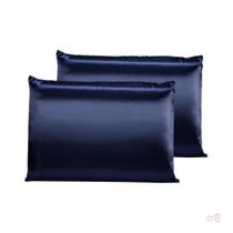 Kit 02 Fronhas De Cetim Antifrizz 50X70 Cabelo ul Marinho