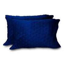 Kit 02 Fronhas de Plush Flannel Mantinha Coração Para Travesseiro Qualidade Premium