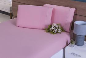 Kit 02 Fronhas King 60x80 100% Algodão Ponto Palito Rose