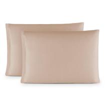 Kit 02 Fronhas Malha Gel C/ Ziper Lisas Bege Kit 02 Fronhas Malha Gel C/ Ziper Lisas Bege