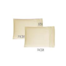 Kit 02 Fronhas Mini 20x30cm Bebê Malha 100% Algodão Cru Arrumadinho Enxovais