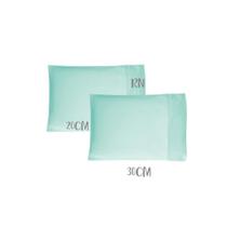 Kit 02 Fronhas Mini 20x30cm Bebê Malha 100% Algodão Verde Arrumadinho Enxovais