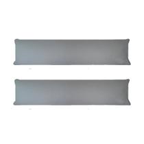 Kit 02 Fronhas para Travesseiro de Corpo 40x130cm Percal 200 Fios 100% Algodão Cinza Arrumadinho Enxovais