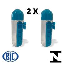 Kit 02 Garrafas Água Squeeze Porta Comprimidos - Bic - Bic - Best In Care