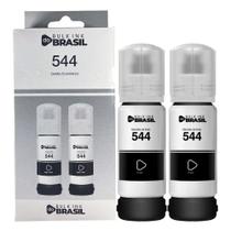 KIt 02 Garrafas de tinta compatível T544 Preta para impressora L3150