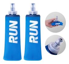 Kit 02 Garrafas Dobráveis Soft Flask Sherpa Run Bo Azul 250