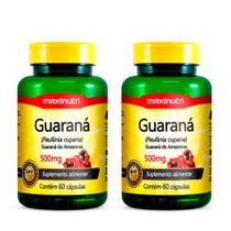 Kit 02 Guaraná 500Mg Com 60 Capsulas Maxinutri