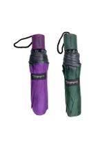 KIT 02 Guardas-Chuva Reforçado Voyagem Roxo e Verde 010L