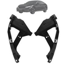 Kit 02 Guia Do Farol Moldura Interna Honda Civic 2017 Até 2021