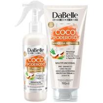 kit 02 itens Dabelle Coco Poderoso Fuido Hidratante 180ml + Manteiga Nutritiva 190ml