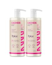 Kit 02 Itens Shampoo 1L E Condicionador 1L Cachos Nova Fragrância - Ápice Kit 02 Itens Shampoo 1L E Condicionador 1L Cachos Nova Fragrância - Ápice