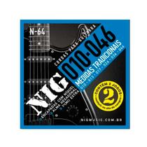 Kit 02 Jogos Cordas Encordoamento Nig N64 Guitarra 010