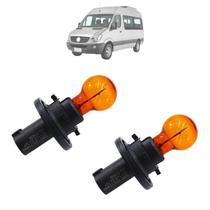 Kit 02 Lâmpada Com Soquete Retrovisor Sprinter 2012 Até 2019