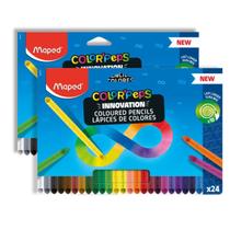 Kit 02 Lápis de Cor 24 Cores Color Peps Infinity Triangular Infinito Maped Kit 02 Lápis de Cor 24 Cores Color Peps Infinity Triangular Infinito Maped