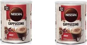 Kit 02 latas Café Solúvel NESCAFÉ CAPPUCCINO Dois Frades 180g