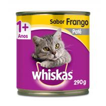 Kit 02 latas Pate Whiskas lata sabor frango 290gr - Mars