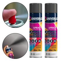 Kit 02 Latas Tinta Spray Preto Brilhante 400Ml Uso Geral Kit 02 Latas Tinta Spray Preto Brilhante 400Ml Uso Geral
