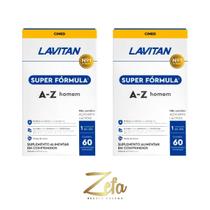 Kit 02 Lavitan Homem A-Z Super Fórmula 60 Cápsulas - Cimed