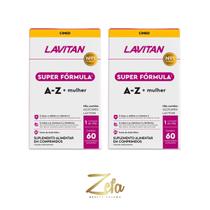 Kit 02 Lavitan Mulher A-Z Super Fórmula 60 Cápsulas - Cimed
