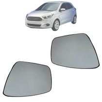 Kit 02 Lente Base Retrovisor Ford Ka 2014 2015 Kit 02 Lente Base Retrovisor Ford Ka 2014 2015