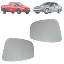 Kit 02 Lente + Base Retrovisor Gol Voyage 2009 Até 2011 Saveiro 2010 2011 Original