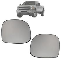 Kit 02 Lente Espelho Retrovisor Base S10 Blazer Silverado 1995 Até 2011