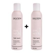 KIT 02 LIGHT SPRAY CERA LÍQUIDA PARA CABELO RIGOLIM 300ml