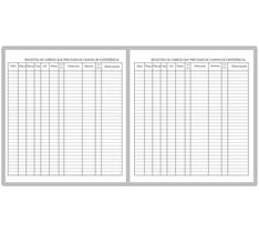 Kit 02 Livro Registro Chapa Experiência 100 Folhas Controle Veículo Rodagem Autoescola Transporte Detran Fiscaliza