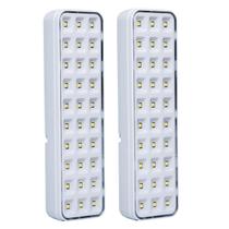 Kit 02 Luminária Luz Emergência Lde30 Led Intelbras Autônoma