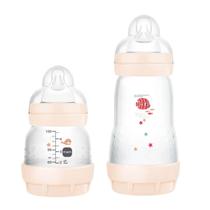 Kit 02 Mamadeiras Mam Starter Set 130ml + 260ml Neutro