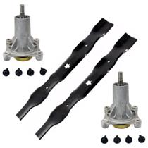 Kit 02 Mandril Facas Trator Husqvarna Ltt18538 Lt151 Lt1597