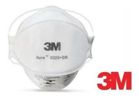 KIT 02 Mascara de Protecao 3M Aura 9320 PFF2 - Branca Com INMETRO - ORIGINAL