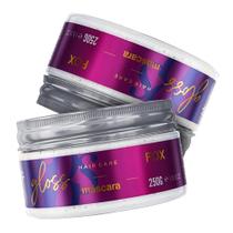 Kit 02 Máscara De Tratamento Hair Care Gloss Fox 250G