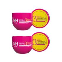 KIT 02 Máscara Resgate 3 Minutos Poderosos Reparador Capilar