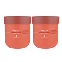 Kit 02 Máscaras 2x1 Cachos e Crespos 500g Arvensis