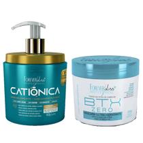 Kit 02 Mascaras Catiônica 450g e BTX Zero 250g Forever Liss