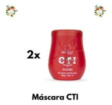 Kit 02 Máscaras Reconstrutora Cti Salva Fios Clorofitum 500g