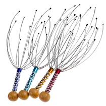 Kit 02 Massageador de Cabeça Inox 12 Pontas Macias Anti Estresse Relaxante - Novo Século Kit 02 Massageador de Cabeça Inox 12 Pontas Macias Anti Estresse Relaxante - Novo Século