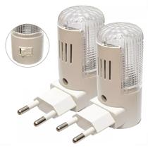 Kit 02 Mini Abajur Luminária Tomada Luz Noturna Led Bivolt Kit 02 Mini Abajur Luminária Tomada Luz Noturna Led Bivolt