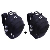 Kit 02 Mochila Escolar Bolsa Resistente Masculino Feminino