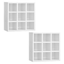 Kit 02 nicho porta toalhas 9 lugares org