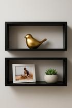 Kit 02 Nichos MDF 50X25cm Decoração Banheiro Sala Quarto Escritório Kit 02 Nichos MDF 50X25cm Decoração Banheiro Sala Quarto Escritório