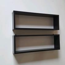 Kit 02 Nichos MDF 50X25cm Decoração Banheiro Sala Quarto Escritório - Bali Modulares