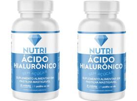 Kit 02 Nutri Ácido Hialurônico Sem Açúcar 30Un - Nutrihealth