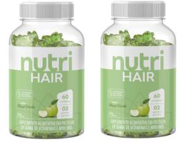 Kit 02 Nutri Hair Maçã Verde 60Un - Nutrihealth