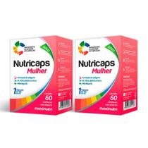 Kit 02 Nutricaps Mulher Polivitaminico 60 Capsulas Maxinutri Kit 02 Nutricaps Mulher Polivitaminico 60 Capsulas Maxinutri