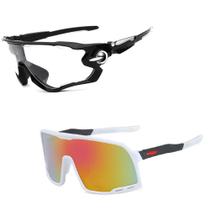 Kit 02 Óculos UV 400 Ciclismo MTB + Noturno Transparente